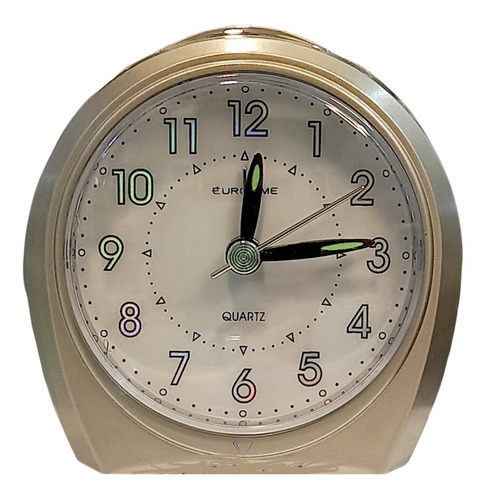 Reloj de mesa   analógico Eurotime 13/174  color dorado 