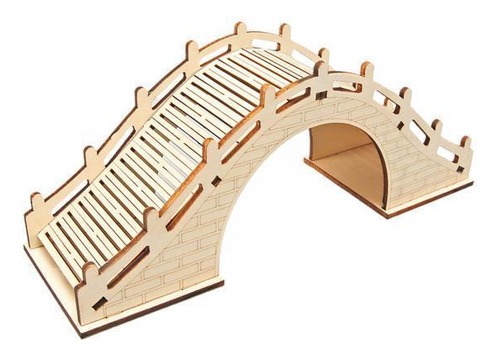 6 Puente De Arco Modelo 3d Rompecabezas De Madera Hecho A