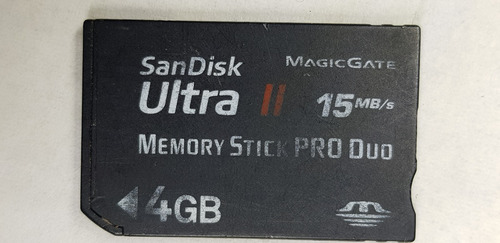 Tarjeta De Memoria  Memory Stick Pro Duo 4 Gb Dr Games