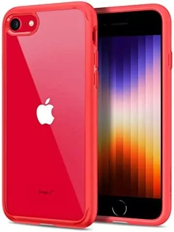 Funda Spigen Para iPhone SE 2022/8 7 Ultra Hybrid 2 Rojo