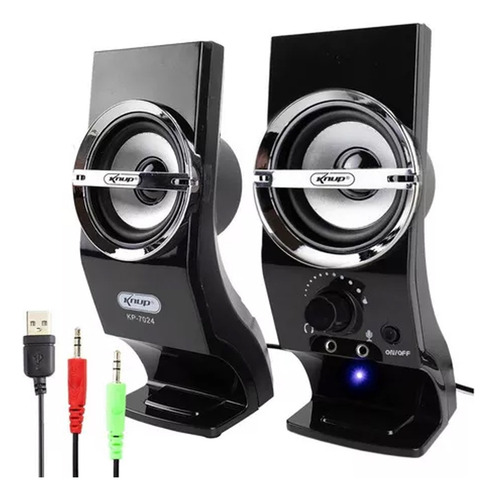Mini Caixa De Som Auto Falante Notebook Pc Bivolt 12w Stéreo