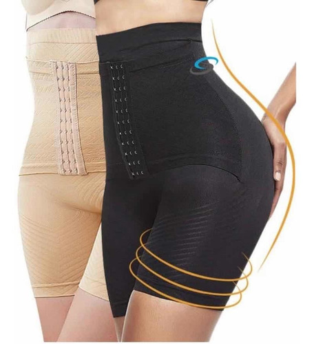 Imagen 1 de 10 de Panty Faja Short Reductora Moldeadora Doble Compresión G 114