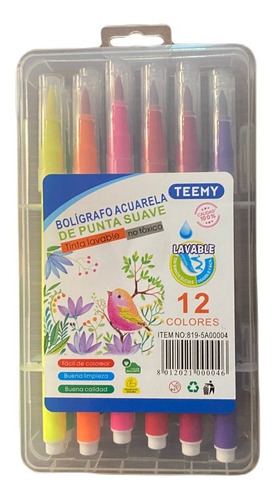 Brush Pen 12 Colores, Lettering, Dibujo