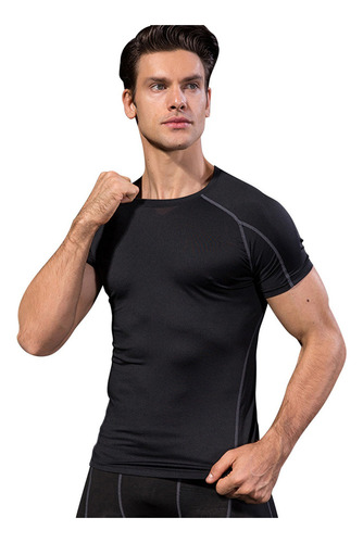 Camiseta Elástica De Secado Rápido Para Hombre, Fitness, Dep