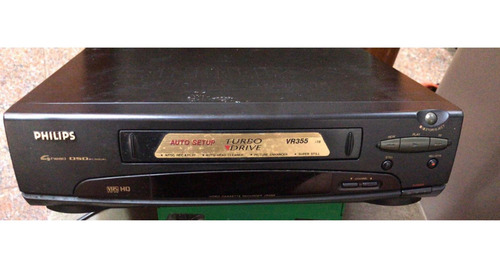 Video Cassete Philips Vr355 Usado No Estado Leia Abaixo (Usado)