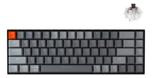 Teclado Do Teclado K6 65% Compacto 68 Teclado Para Jogos Sem