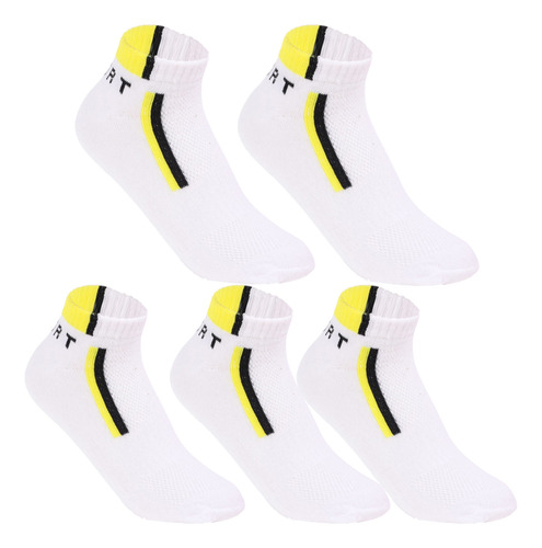 Calcetines Deportivos Para Hombre, 5 Pares, Transpirables Y