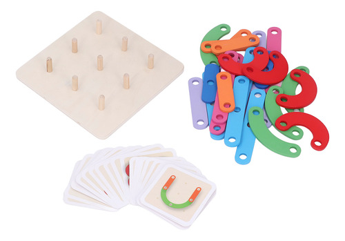 Puzzle De Bloques Apilables De Madera Para Niños