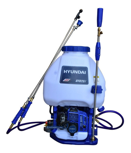 Fumigador A Gasolina Hyundai Capacidad 25 Litros Motor 2 Tiempos Color Azul