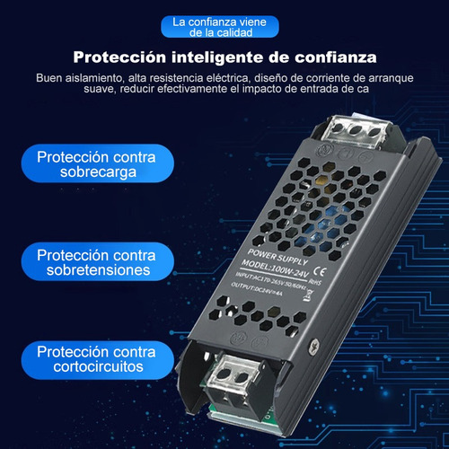 Fuente 12v 100w Poder Alimentación Conmutada Interior