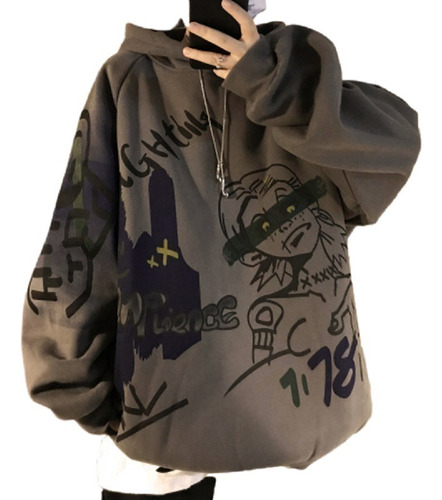 Sudadera Graffiti Ins Estilo Callejero Leisure Hip Hop Moda