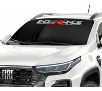 Comprar Calco Parabrisas Fiat Strada Endurance Gris \u002F R En Rojo