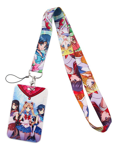 Lanyard Sailor Moon Anime Cinta Colgante+portacredencial V2