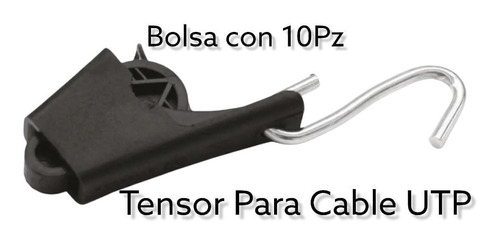 100 Pz Tensor Con Gancho Para Cable Utp