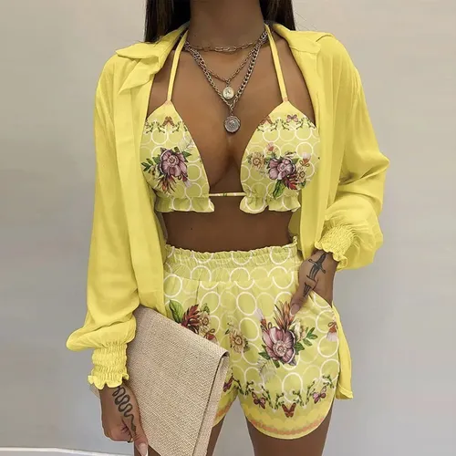 Conjuntinho feminino florido hot sale