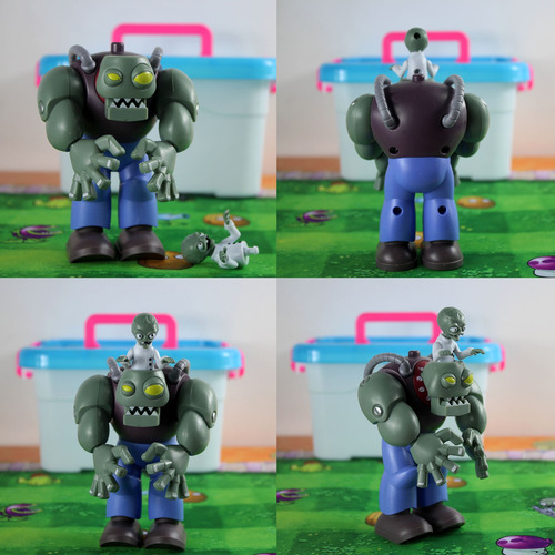 Plantas Contra Zombis Dr. Zoomboss Y Gatling Pea Set Robot