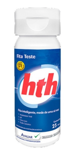 Fita Teste - Ph - Cloro - Alcalinidade - Hth - 25 Fitas