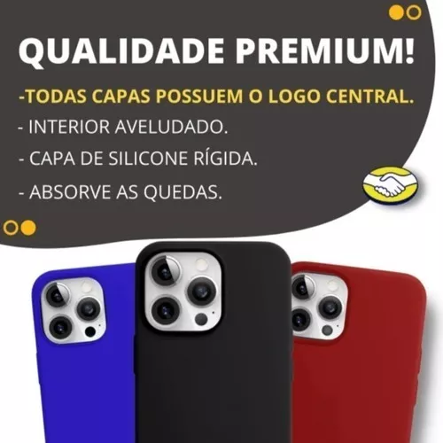 Capa Capinha Case Para iPhone 11 Silicone e Interior Aveludado