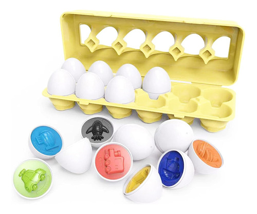 Juego Didáctico Para Niños, Juguete Didáctico Huevos Colores