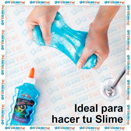 Imagen 4 de 9 de Adhesivo Elmer`s Glitter Glue Classic Brillante 177ml Slime