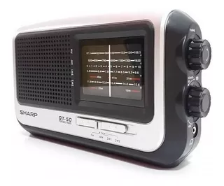 Radio Sharp Original Am-fm Pila Y Eléctrica Excelente