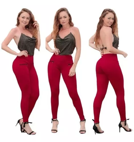 Kit Com 2 Calça Legging Não Fica Transparente Molecotton