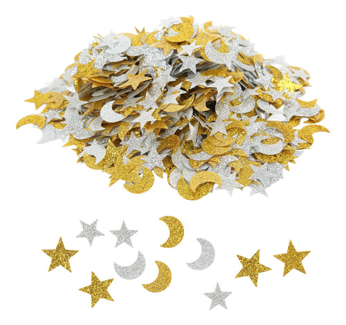 2 Bolsas Star Confetti Flash Moon Y Plástico Hechas A Mano