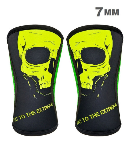 Joelheira Caveira 7mm Para Cross Training Fit Lpo Nc Extreme