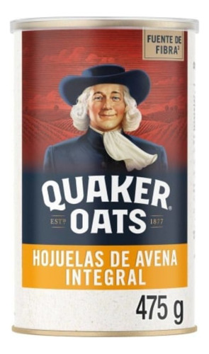 2 Pzas Hojuelas De Avena Quaker Oats Integral 475 G
