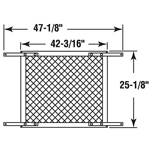 Rejilla Puerta Corrediza De Patio Pl 15940 De 48 Pulgad...