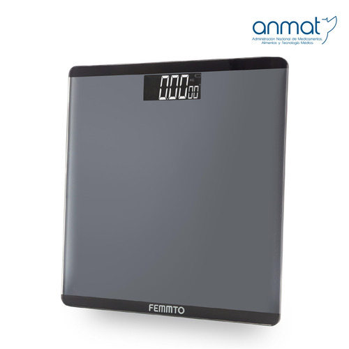 Imagen 2 de 9 de Balanza digital Femmto B01 negra, hasta 180 kg