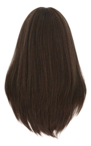 Peluca C De Pelo Sintético Para Mujer, Talla Mediana, Lisa,