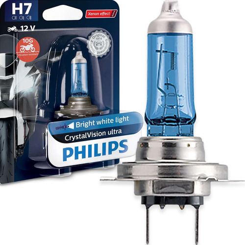 Imagem 1 de 6 de Lâmpada Philips Crystal Vision Para Moto H7 55w 12v