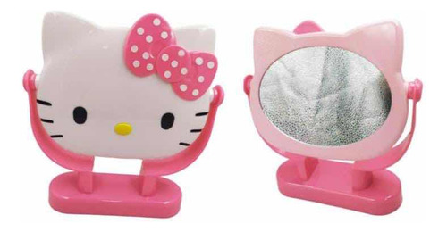 Espejo Hello Kitty Rosa De Mesa Mano