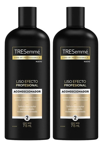 2 Acondicionador Tresemme Liso Efecto Profesional 715ml