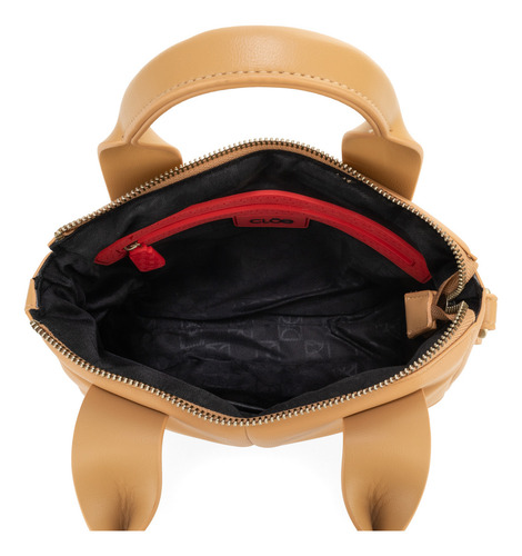Bolsa Crossbody Cloe Para Mujer Con Parche Monograma Color Marrón claro