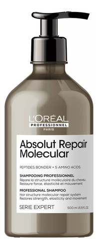  Shampoo Reparación Molecular Cabello Dañado 500ml LOréal Pro