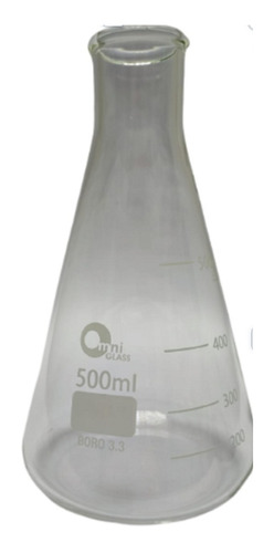 Erlenmeyer  De Vidrio De 500 Ml, Omnilab