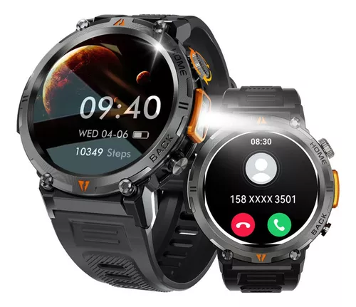 Tactical Smartwatch Eigiis Ke3 Linterna Con Doble Correa