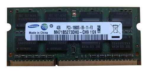 Memoria Ram Samsung 4gb Ddr3 Sodimm M471b5273dh0-ch9 (Usado)