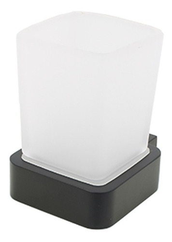 Juego Accesorios Para Baño Negro Mate Cuadrado 8 Pz Lujo