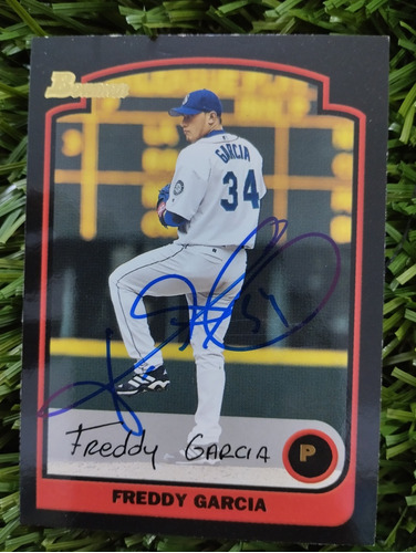 2003 Topps Freddy García #49 Autografiada 