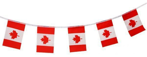 Bandera De Cadena Con 6 Banderas De Canadá De 2018 Para Rest