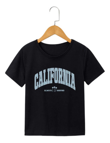 Camiseta Con Estampado De California Para Niños.