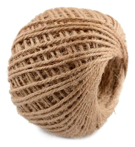 Pack 6x Ovillo Pitilla Cuerda Yute 1 Mm X 200 Mt Largo