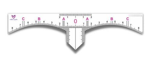 10 Réguas Adesiva Design De Sobrancelhas Simétrico