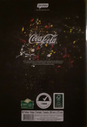 Imagem 2 de 6 de Kit Caderno Brochura Capa Dura Coca Cola Etojo Capricho