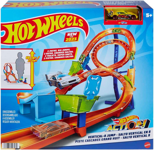 Hot Wheels Action 8: Pista Coches Lanzador Niños 5+