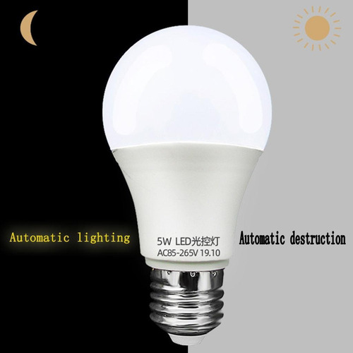Bombilla Led De 3 Piezas Con Sensor, Luz Nocturna Para Inter