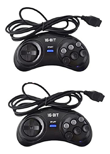 Controlador De Juego De 2 Piezas Para Sega Genesis Para Hand